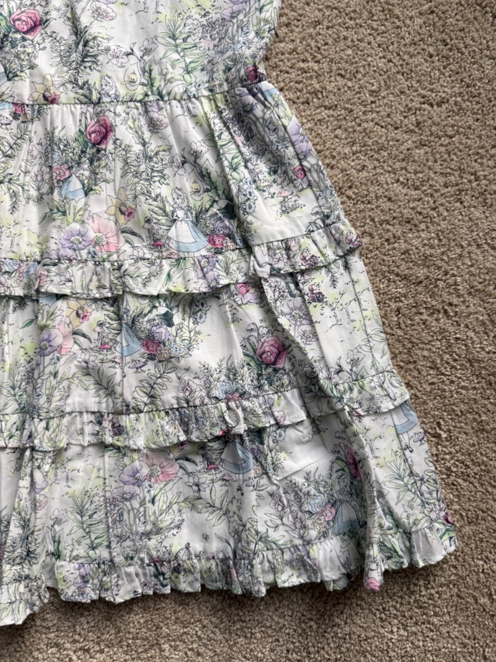 Disney X Janie & Jack Size 7 Alice in Wonderland Girls Dress - Picture 4 of 4